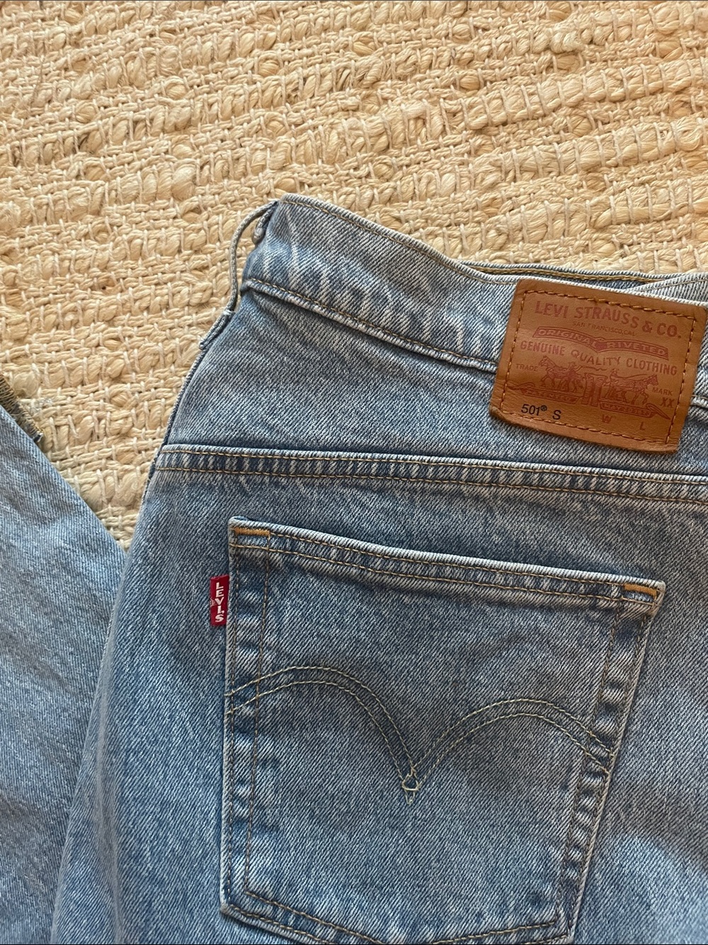Levi's 501 Light Wash Straight-Leg Button Fly Denim Jeans